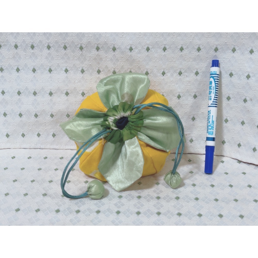 （義賣品） 手作 柿子造型束口袋-細節圖2