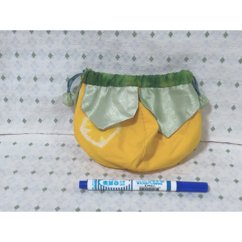 （義賣品） 手作 柿子造型束口袋-細節圖3