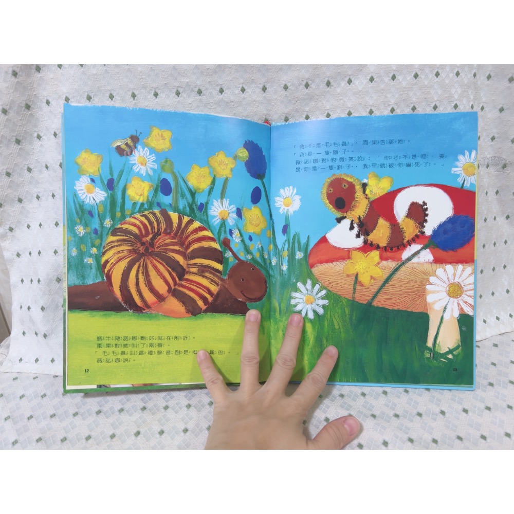 A21 二手繪本童書 小毛蟲的願望-細節圖4
