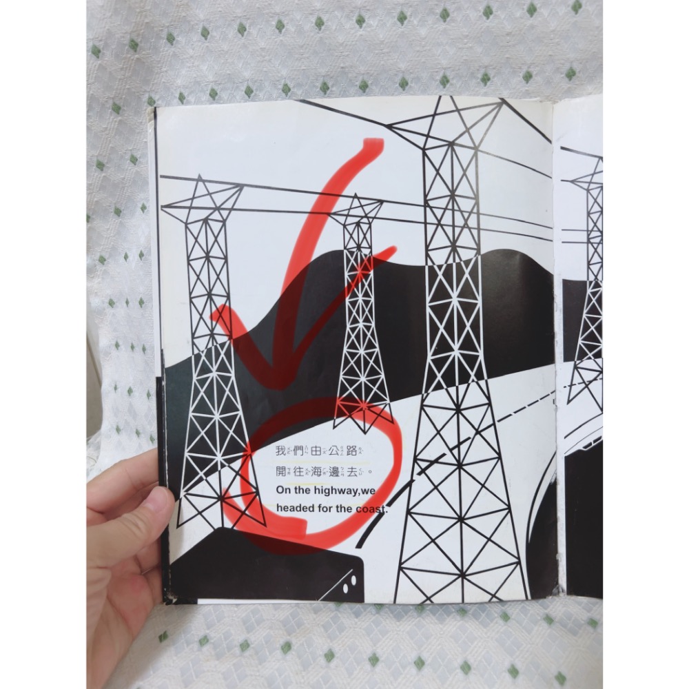 A21 二手繪本童書 逛了一圈（中英文版）-細節圖6