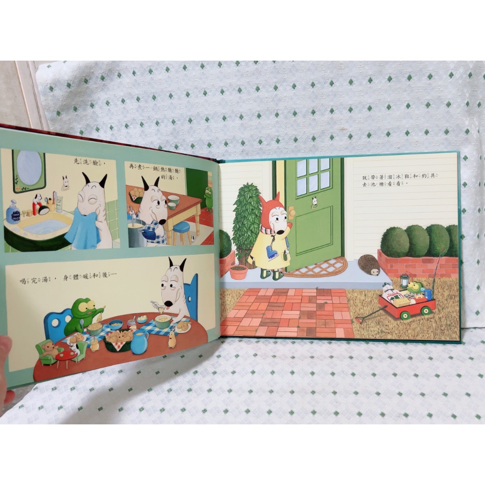 A02 二手繪本童書 包姆和凱羅的冬日早晨-細節圖2