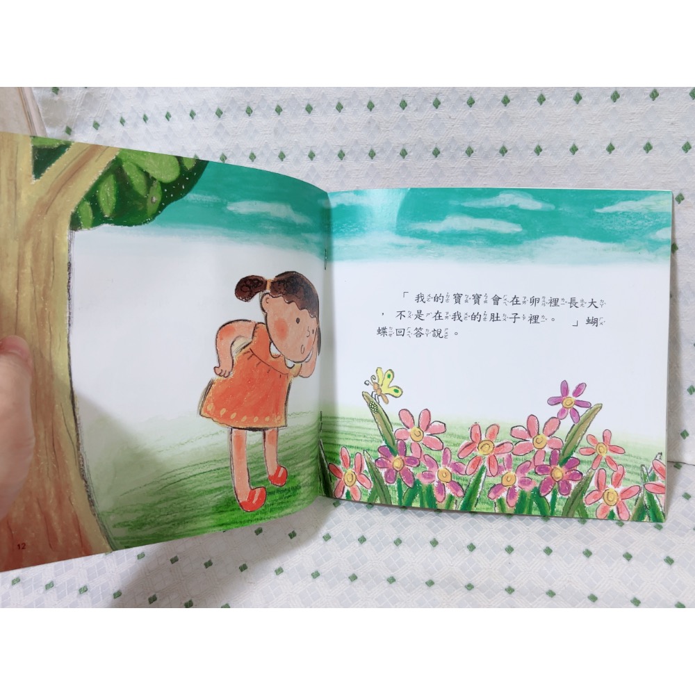 二手繪本童書 媽媽的大肚子-細節圖3