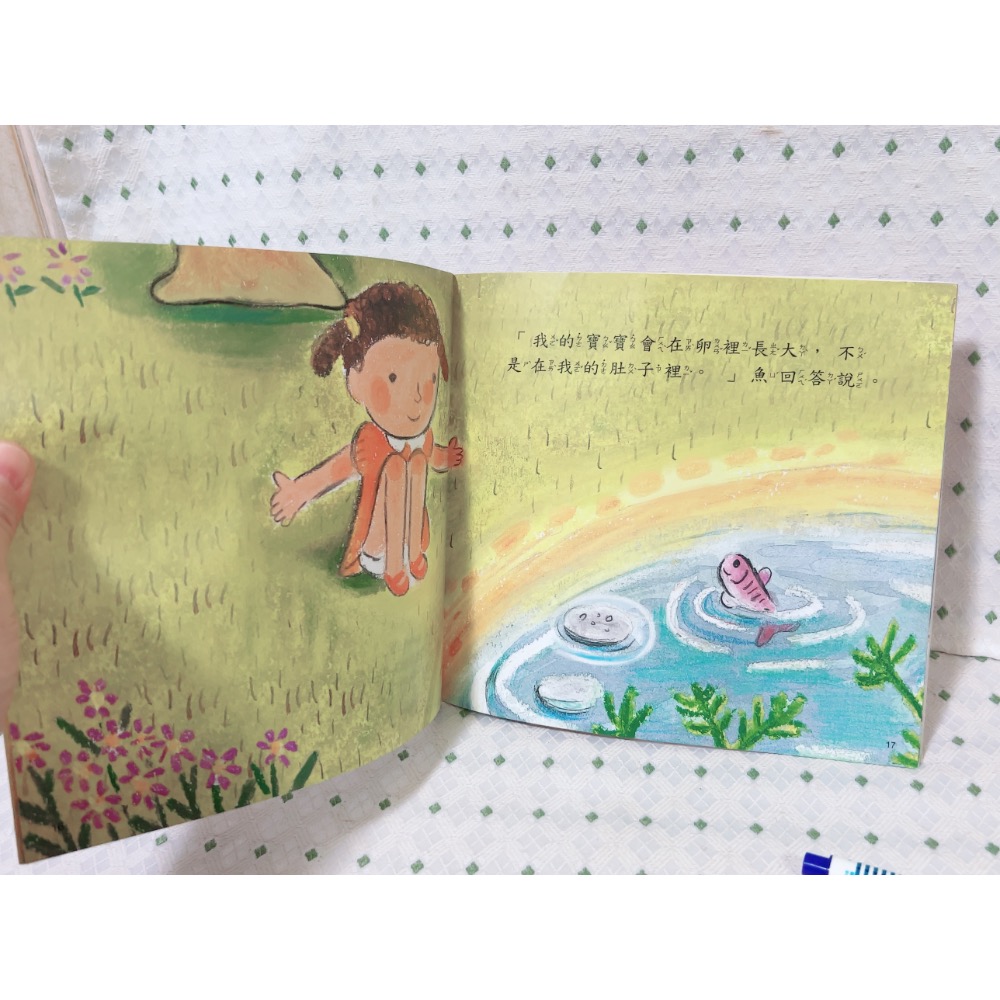 二手繪本童書 媽媽的大肚子-細節圖4