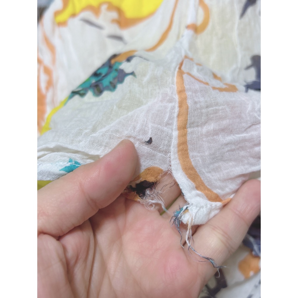 二手衣 夏威夷風 平口連身褲裝-細節圖6