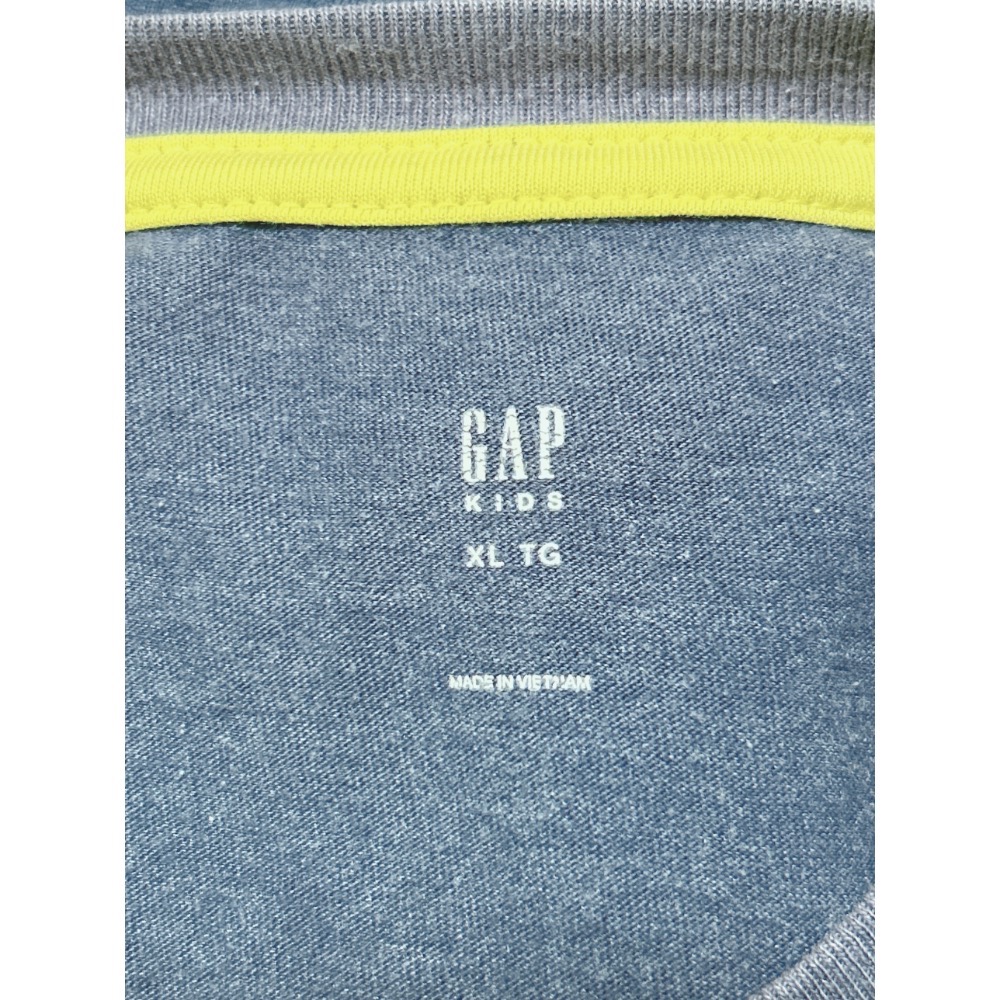 （一元購）二手衣GAP深藍短袖T恤-細節圖5