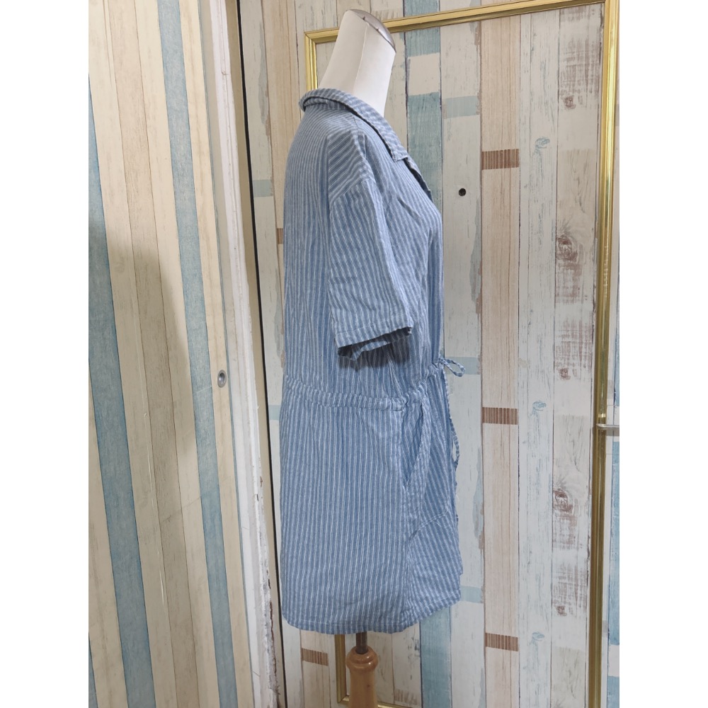 二手衣 Mina條紋長版上衣-細節圖2