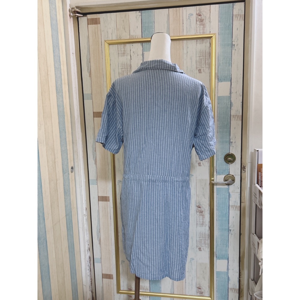 二手衣 Mina條紋長版上衣-細節圖3