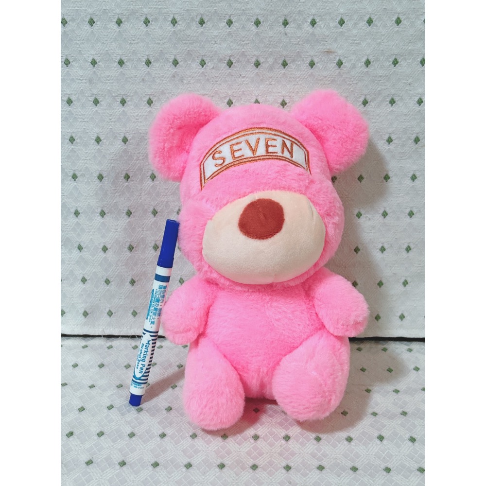 A01 粉紅色坐姿小熊玩偶-細節圖2