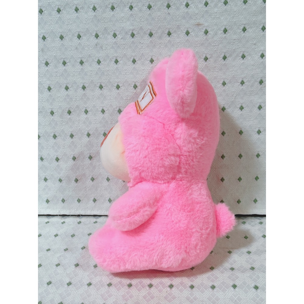 A01 粉紅色坐姿小熊玩偶-細節圖3