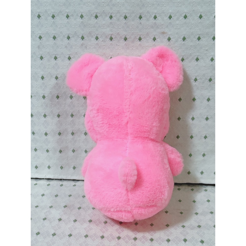 A01 粉紅色坐姿小熊玩偶-細節圖4