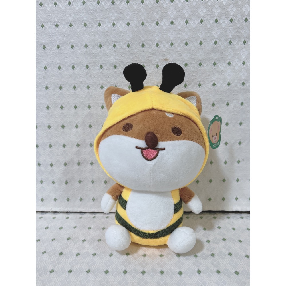 A01 柴語錄 蜜蜂裝柴犬玩偶-細節圖3
