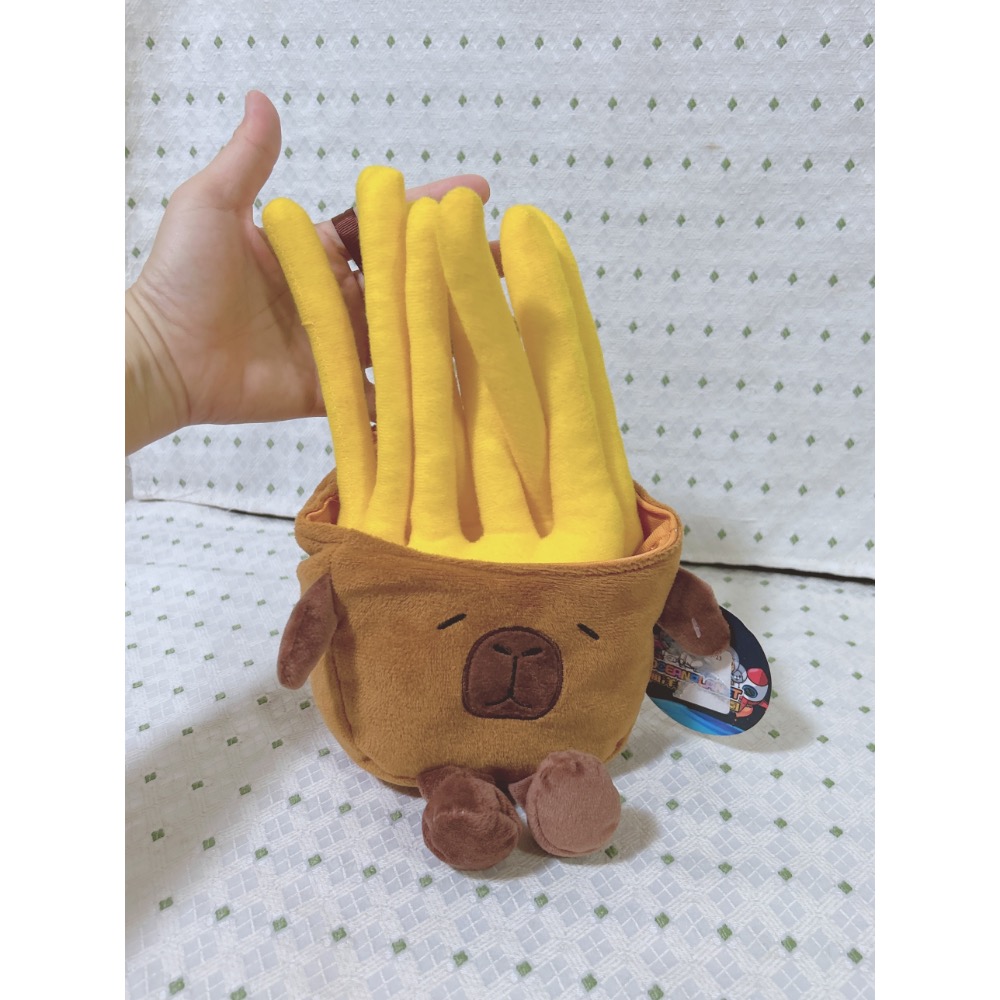 A01 卡皮巴拉薯條玩偶 吊飾-細節圖4