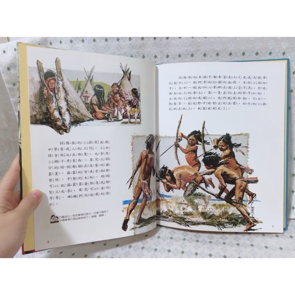 A01 二手繪本童書 三個小印地安人-細節圖2