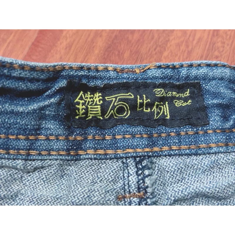 二手衣 鑽石比例牛仔熱褲 牛仔短褲-細節圖3