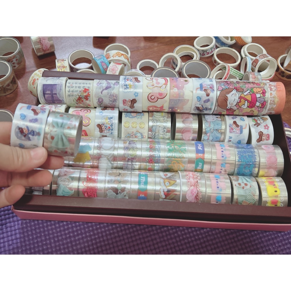 估卡盒+貼紙 （1盒估卡、4張長條貼紙、16卷膠帶-細節圖6