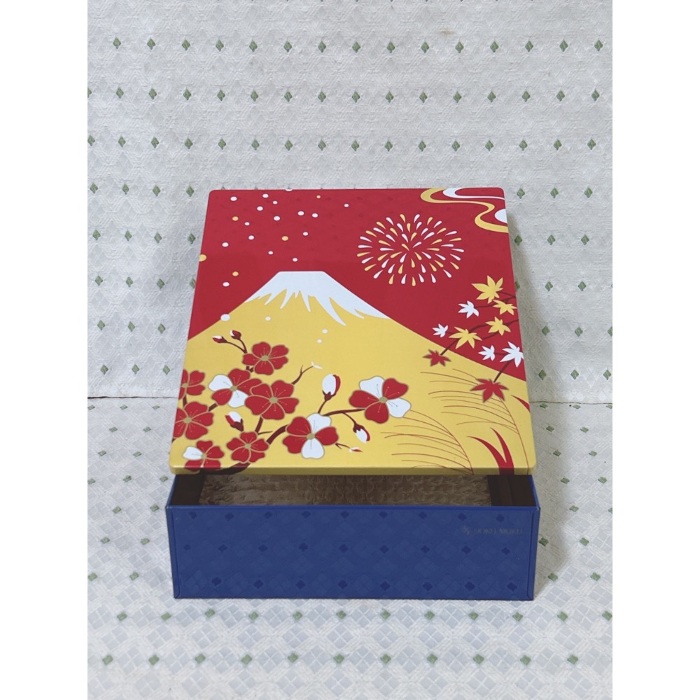 二手 日本富士山馬口鐵餅乾盒-細節圖3