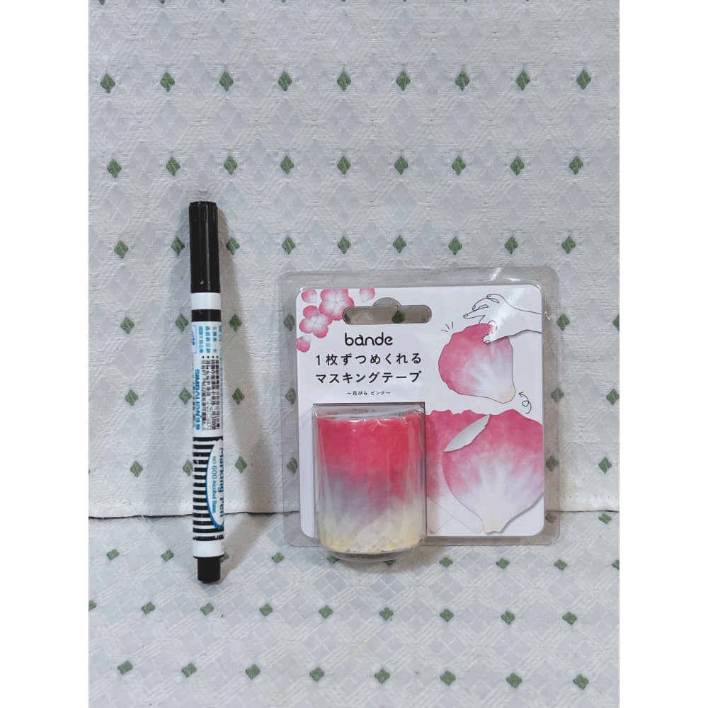 日本 Bande 花朵系列花瓣紙膠帶（粉）-細節圖3