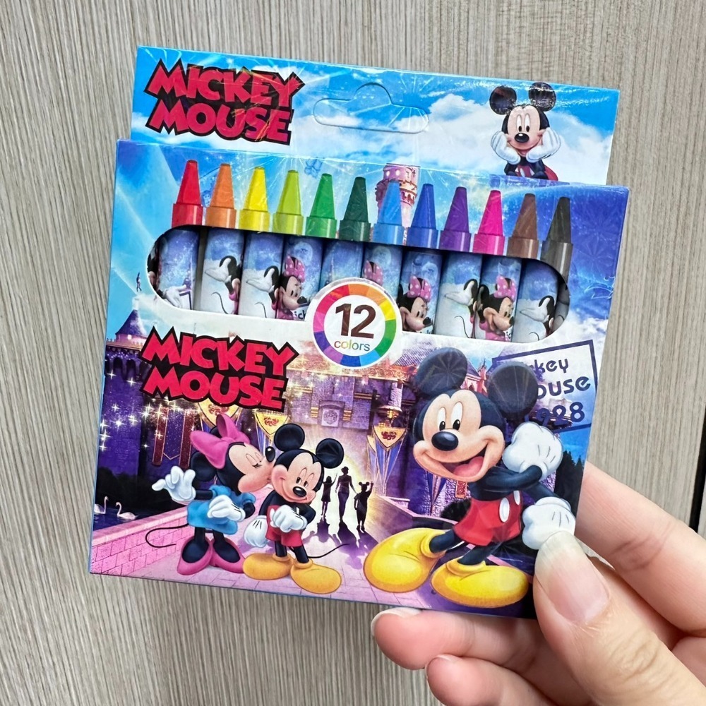現貨 12色蠟筆 兒童蠟筆 蠟筆 兒童繪畫塗鴉筆 美術用品 獎勵品 小禮物 畫筆 文具 開學禮 著色筆-規格圖1