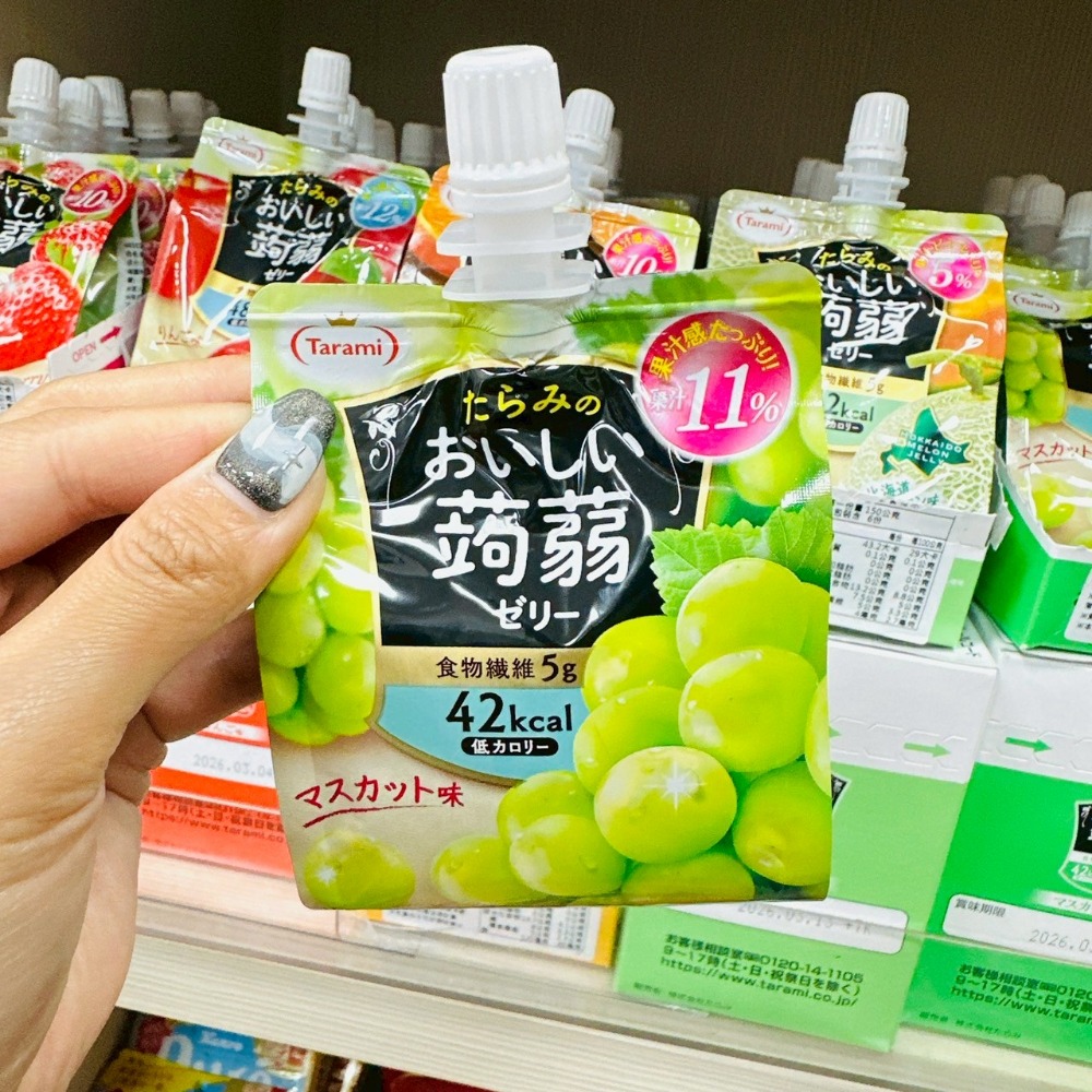 日本 低熱量 Tarami 達樂美 果汁 蒟蒻 果凍 低卡蒟蒻 果凍吸飲 水果凍飲 葡萄 水蜜桃 蘋果 低卡-規格圖1