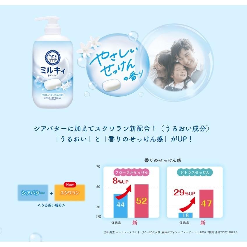 日本 境內版 原裝 cow 牛乳石鹼 保濕 滋潤 精華 沐浴乳 BOUNCIA 美肌 滋潤 沐浴乳 牛乳石鹼-細節圖4