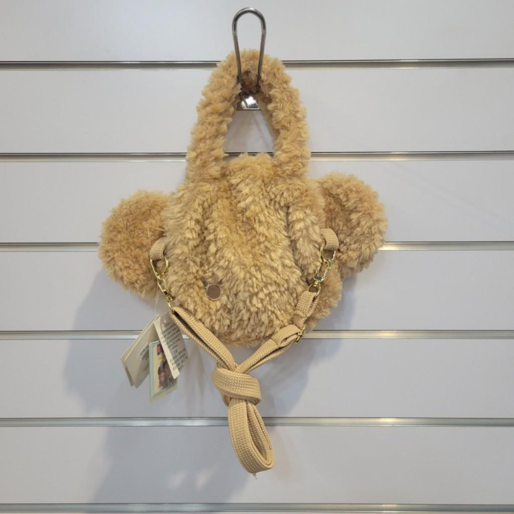 香港迪士尼 全新正版 達菲 DUFFY 2WAY包 斜背包 手提包 小頭包-細節圖2