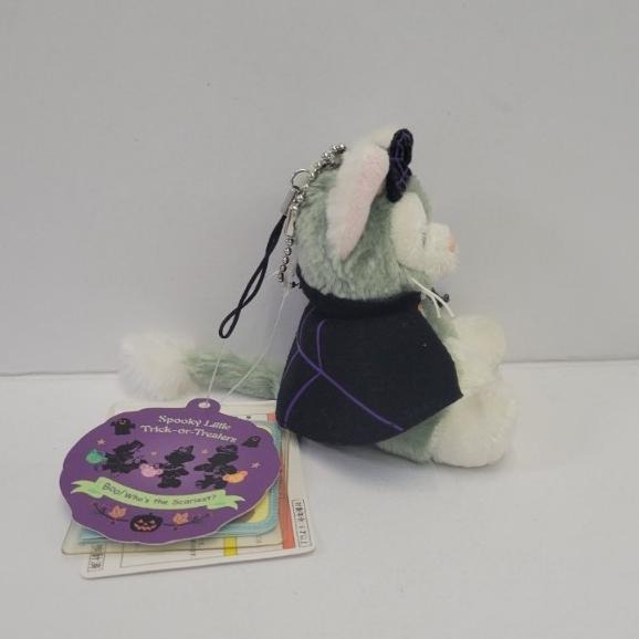 全新 日本 迪士尼 海洋 樂園 2016 萬聖節 吸血鬼 畫家貓 傑拉托尼 傑拉東尼 坐姿吊飾-細節圖2