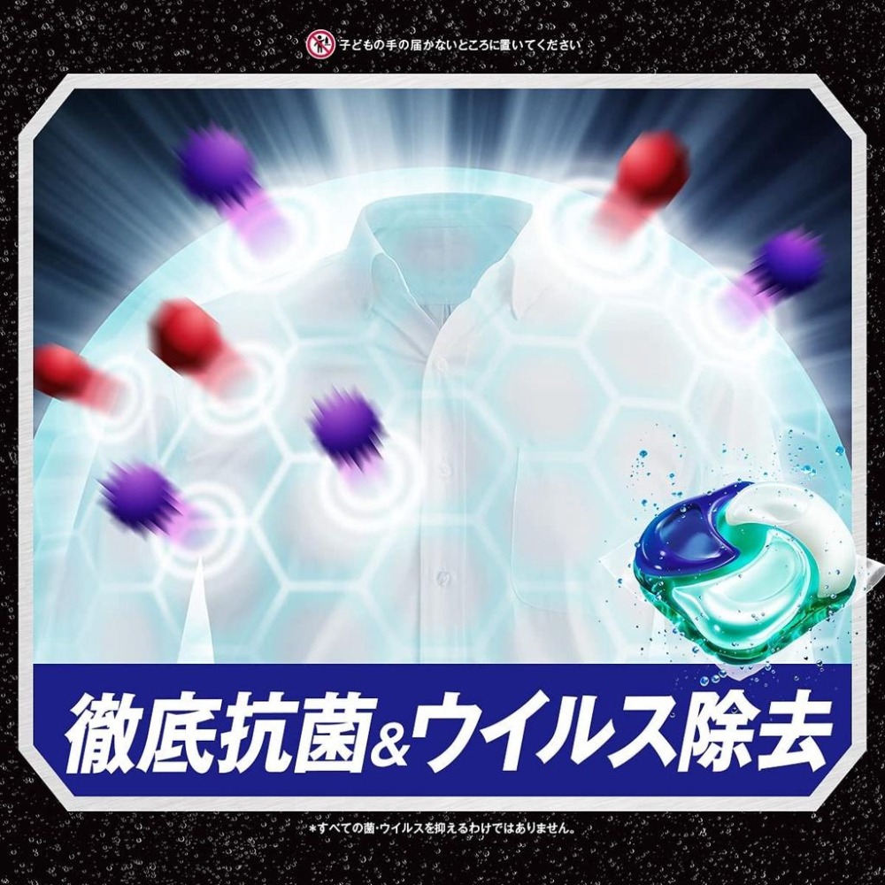 《日本原裝》現貨 日本 P&G ARIEL 4D 碳酸 洗衣球 洗衣膠球 洗衣膠 盒裝-細節圖3