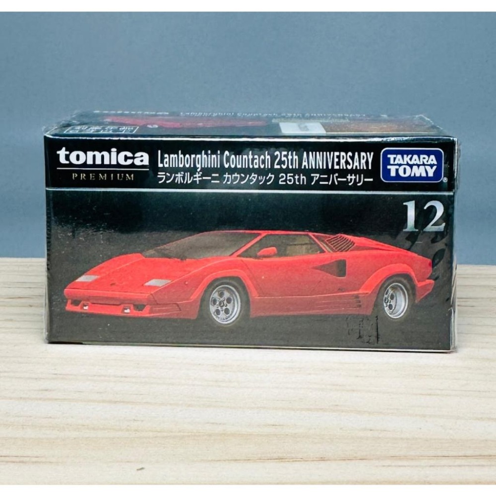 日本 日版 PREMIUM 黑盒 TP12 初回 藍寶堅尼 25周年 紀念 超跑 TAKARA TOMY Tomica-細節圖2