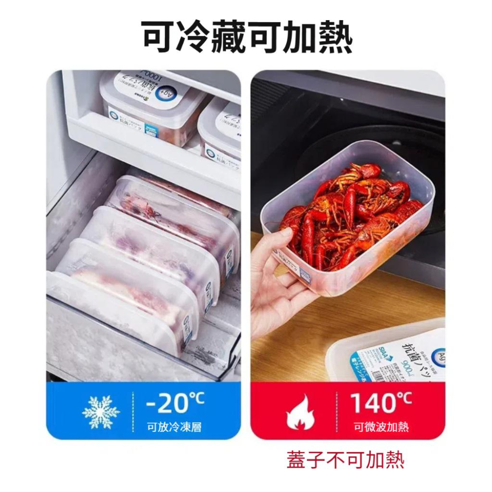 【小薰選品】日本製 NAKAYA 冷凍保鮮盒 保鮮盒 微波保鮮盒 冰箱保鮮盒 日本保鮮盒 肉片保鮮盒 可微波保鮮盒-細節圖5