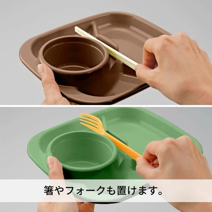 【小薰選品】日本 INOMATA 三色餐盤組 圓形 方形 BBQ餐盤 烤肉 野餐盤 露營 派對 餐盤 野餐-細節圖5