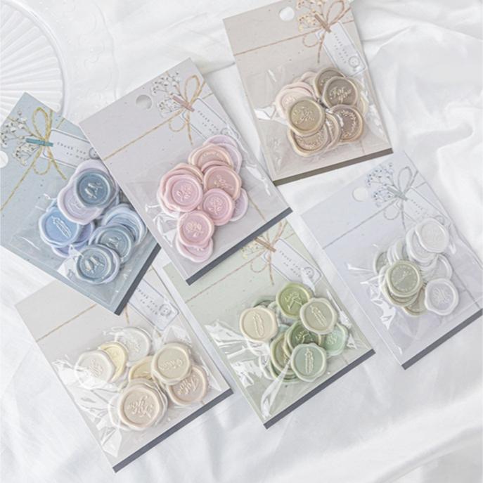 【小薰選品】台灣現貨 火漆封印 裝飾貼 浮雕貼紙 火漆貼紙 封口貼 信封貼紙 手帳貼紙 裝飾貼紙 喜帖貼紙-細節圖4