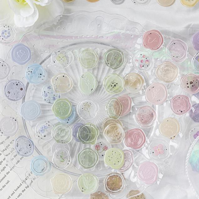 【小薰選品】台灣現貨 火漆封印 裝飾貼 浮雕貼紙 火漆貼紙 封口貼 信封貼紙 手帳貼紙 裝飾貼紙 喜帖貼紙-細節圖6