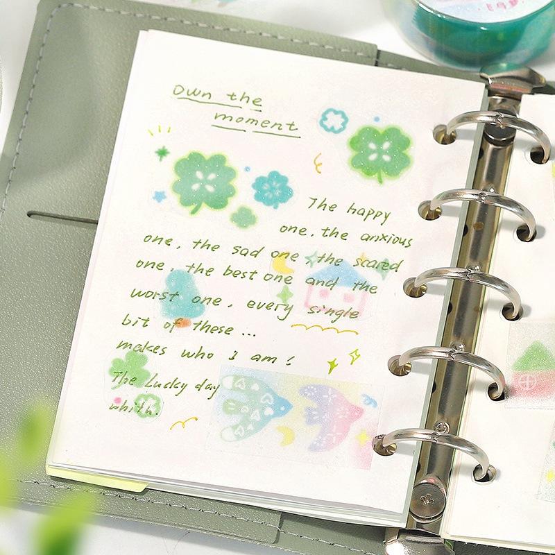 【小薰選品】台灣現貨 輕柔甜夢曲系列 信的戀人 貼紙 膠帶 手帳素材 拼貼 裝飾 貼紙手帳 DIY 拼貼素材貼-細節圖3