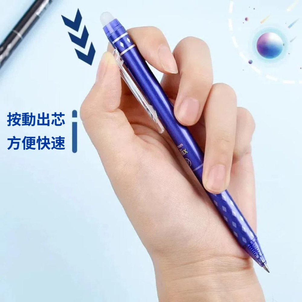 台灣現貨 按壓式擦擦筆 擦擦筆 0.5mm 中性擦擦筆 多色 摩擦筆 魔擦筆 原子筆 可擦筆 磨擦筆 可擦筆 按壓原子筆-細節圖3