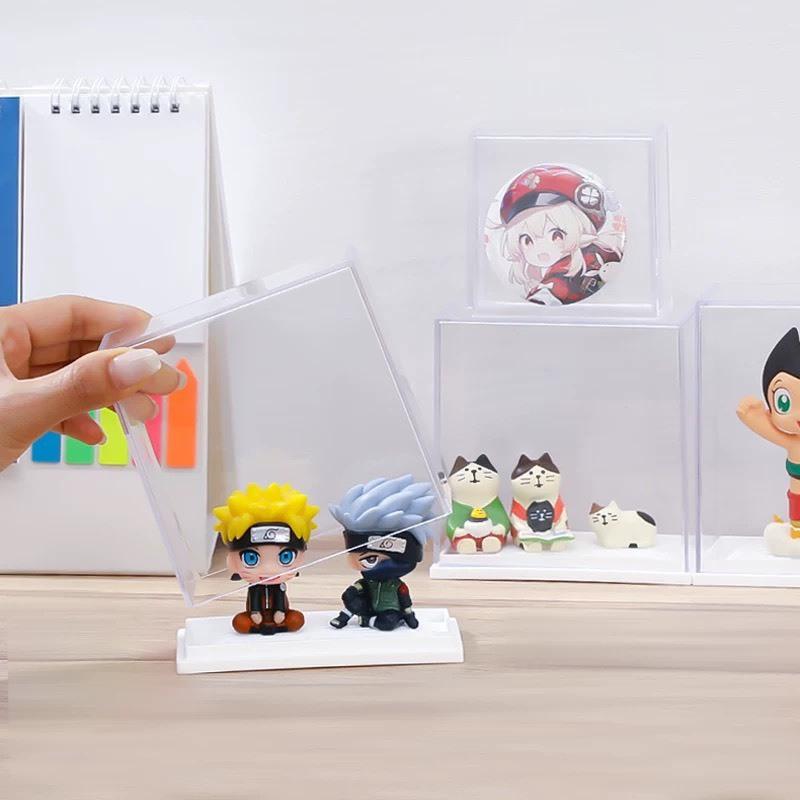 【小薰選品】日本製 INOMATA 徽章 杯墊 公仔 咕卡 立牌 置物盒 展示架 收納盒 展示盒 收藏盒 壓克力展示架-細節圖7