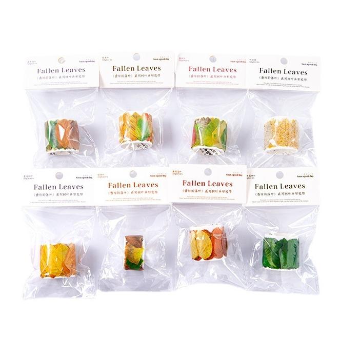 【小薰選品】香榭的落葉 仿真樹葉紙膠帶 紙膠帶 和紙貼紙 葉片貼紙 擬真樹葉 裝飾貼紙 手帳貼紙 手作貼紙 拼貼素材-細節圖4