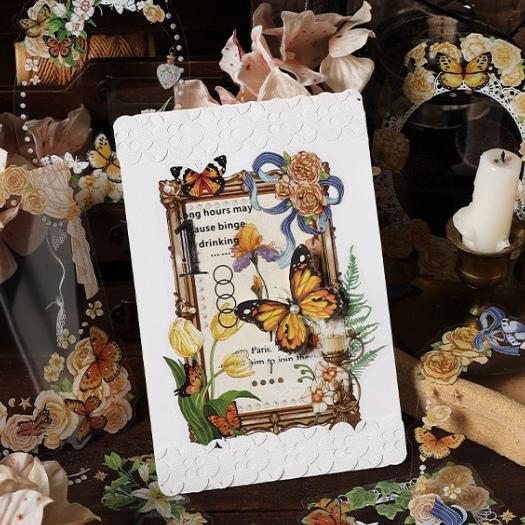 【小薰選品】Infeel.Me 花窗記系列 台灣現貨 花邊拼貼 貼紙 DIY邊框裝飾貼 裝飾貼紙 手帳貼紙 邊框素材-細節圖6