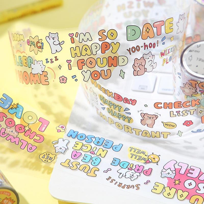 【小薰選品】信的戀人 英文塗鴉 貼紙 手帳貼紙 素材貼紙 裝飾貼紙 手帳膠帶 英文素材 咕卡貼紙 插畫貼紙 裝飾貼-細節圖2