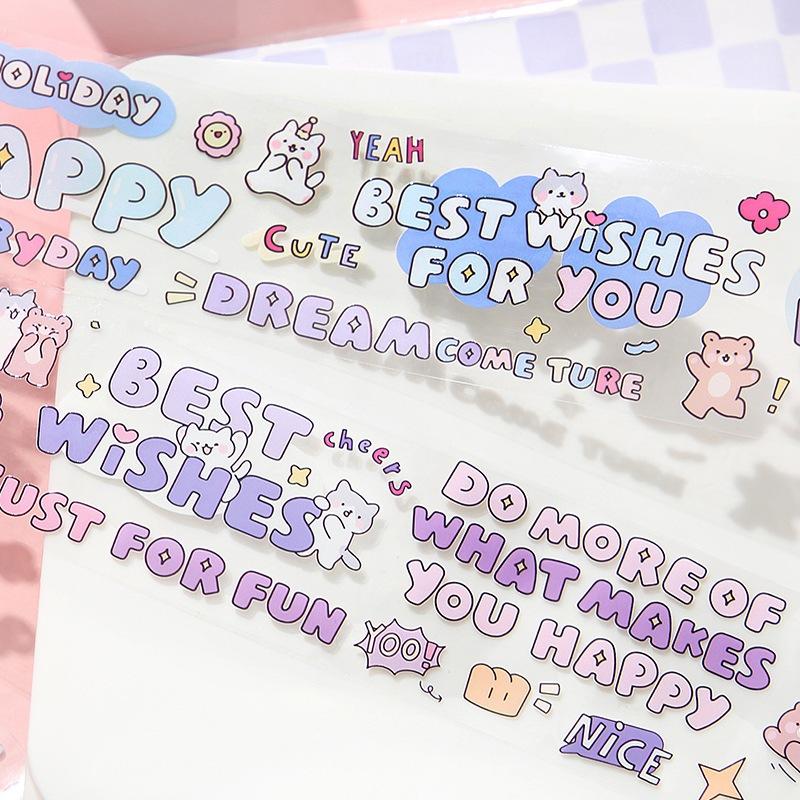 【小薰選品】信的戀人 英文塗鴉 貼紙 手帳貼紙 素材貼紙 裝飾貼紙 手帳膠帶 英文素材 咕卡貼紙 插畫貼紙 裝飾貼-細節圖4