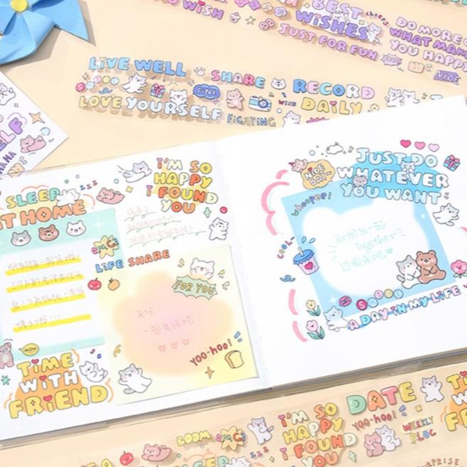 【小薰選品】信的戀人 英文塗鴉 貼紙 手帳貼紙 素材貼紙 裝飾貼紙 手帳膠帶 英文素材 咕卡貼紙 插畫貼紙 裝飾貼-細節圖5