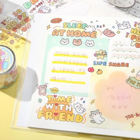 【小薰選品】信的戀人 英文塗鴉 貼紙 手帳貼紙 素材貼紙 裝飾貼紙 手帳膠帶 英文素材 咕卡貼紙 插畫貼紙 裝飾貼-細節圖6