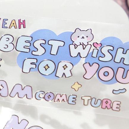 【小薰選品】信的戀人 英文塗鴉 貼紙 手帳貼紙 素材貼紙 裝飾貼紙 手帳膠帶 英文素材 咕卡貼紙 插畫貼紙 裝飾貼-細節圖7