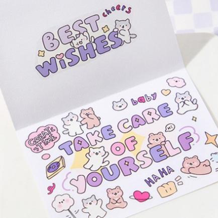 【小薰選品】信的戀人 英文塗鴉 貼紙 手帳貼紙 素材貼紙 裝飾貼紙 手帳膠帶 英文素材 咕卡貼紙 插畫貼紙 裝飾貼-細節圖8