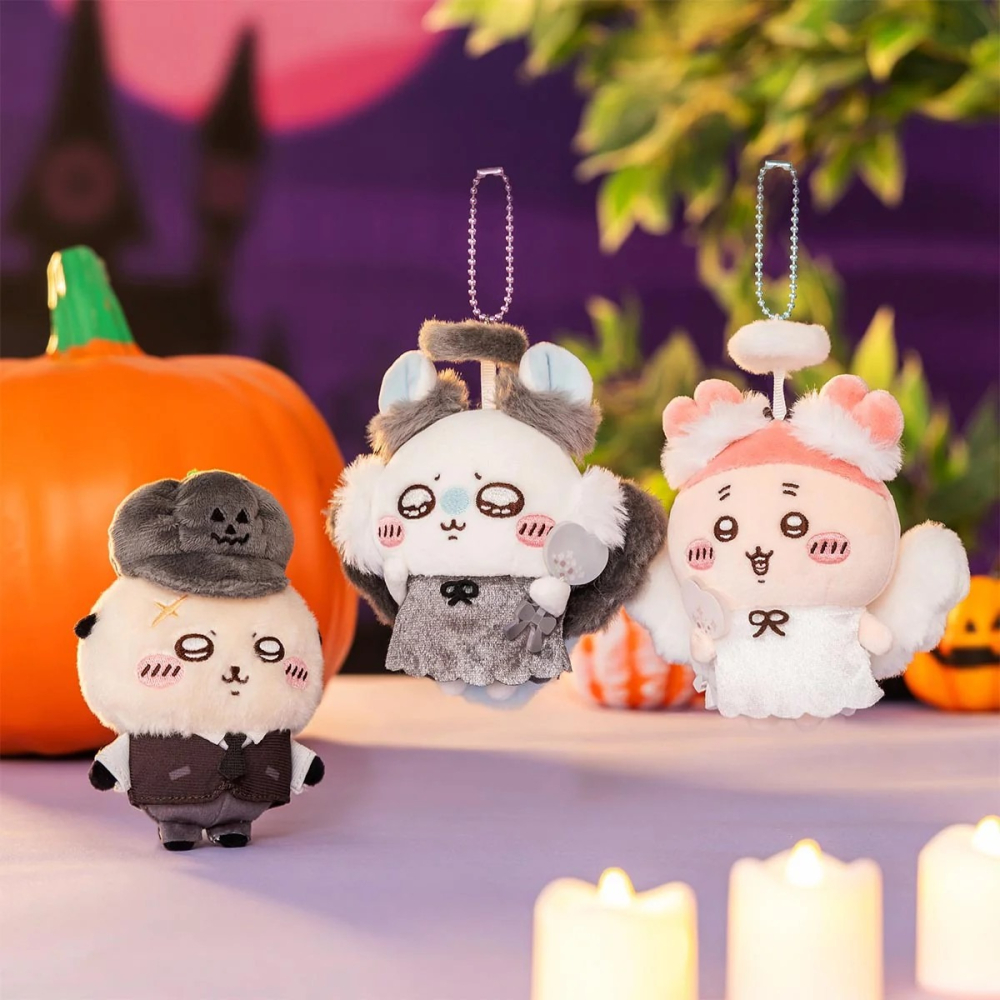 吉伊卡哇 萬聖節限定 掛件 海獺 限定 珠鍊吊飾 鑰匙圈 玩偶吊飾 吊飾-細節圖2