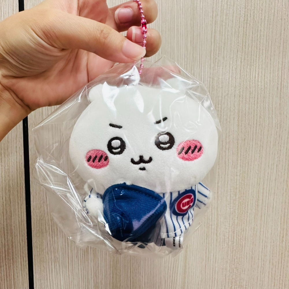 吉伊卡哇×MLB TOKYO SERIES 吊飾 小熊隊 MLB聯名 珠鍊吊飾娃 鑰匙圈 玩偶吊飾-細節圖2