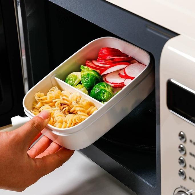 日本製 NAKAYA 分格 便當盒 微波便當盒 環保餐盒 餐盒 分隔餐盒 分隔保鮮盒 保鮮盒 密封盒-細節圖7