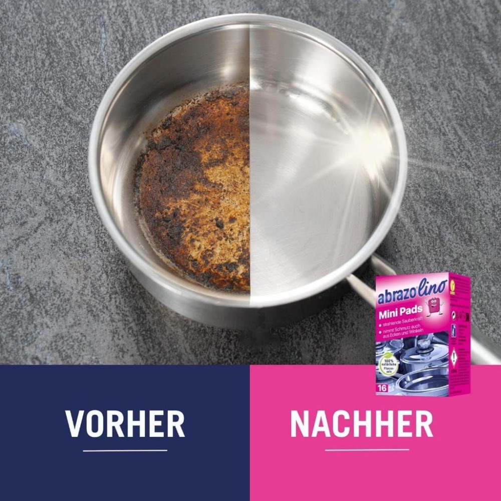 德國 Abrazo 洗碗 清潔 鋼絲皂 鋼絲絨 鋼絲球 洗碗海綿 強力迷你潔淨球 洗碗皂 16入-細節圖8