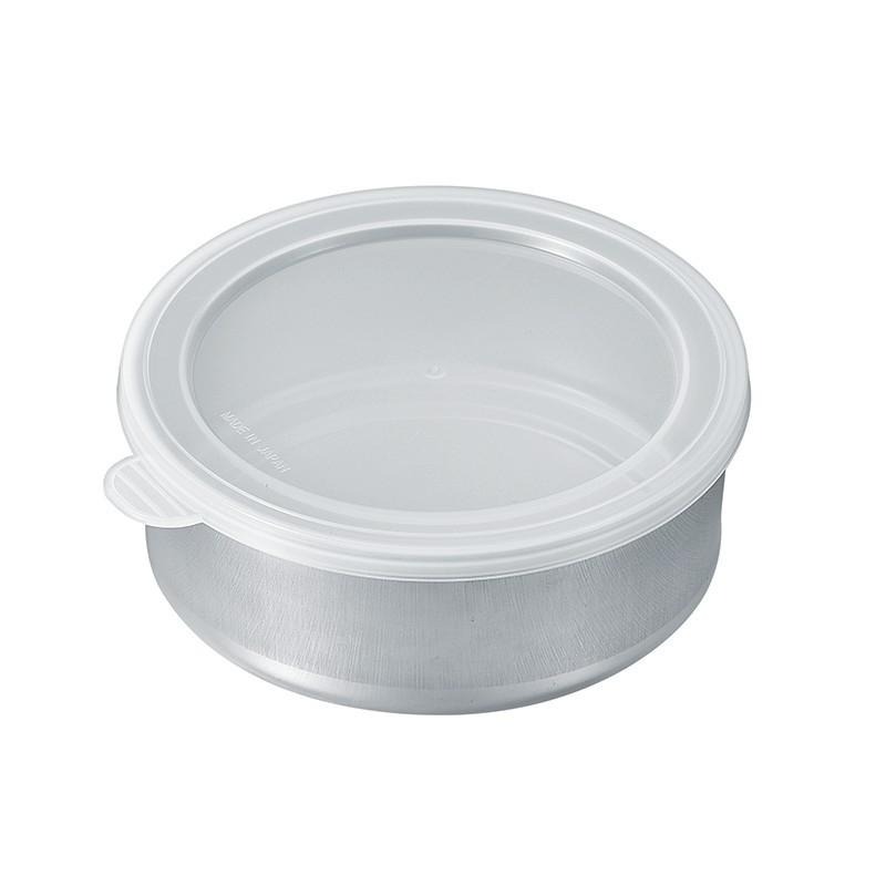 日本製 ECHO 不鏽鋼附蓋淺型碗 保鮮碗 保鮮盒 配料盒 收納盒 12cmｘ5cm-細節圖2