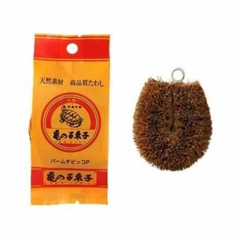 日本製 亀の子 龜之子 束子 束子西尾商店 清潔刷 海綿刷 萬用棕刷 天然棕櫚清潔刷 棕梠刷 鐵鍋刷 鍋刷-細節圖3