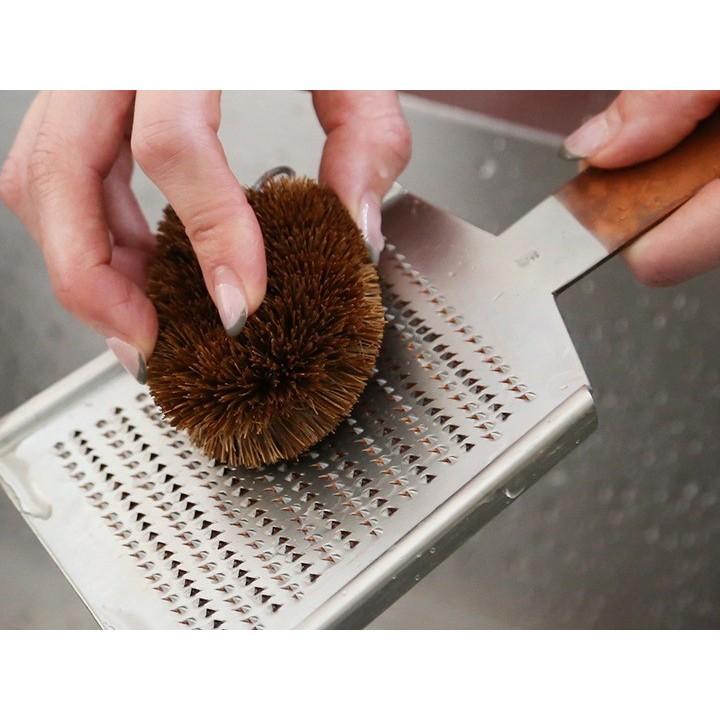 日本製 亀の子 龜之子 束子 束子西尾商店 清潔刷 海綿刷 萬用棕刷 天然棕櫚清潔刷 棕梠刷 鐵鍋刷 鍋刷-細節圖4